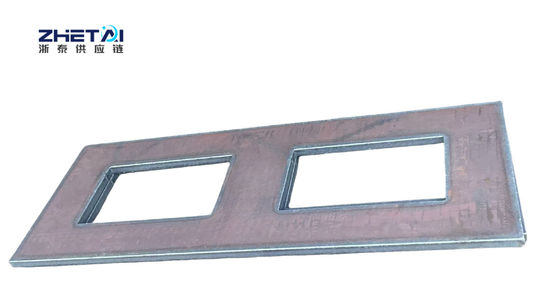 Plat baja karbon Custom Flame Cnc Cutting Service Bagian Pengelasan Mekanis